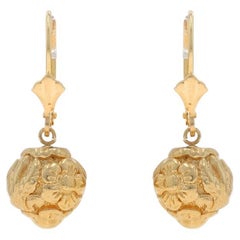 Orecchini pendenti a forma di orbita in oro giallo 14k Blossom
