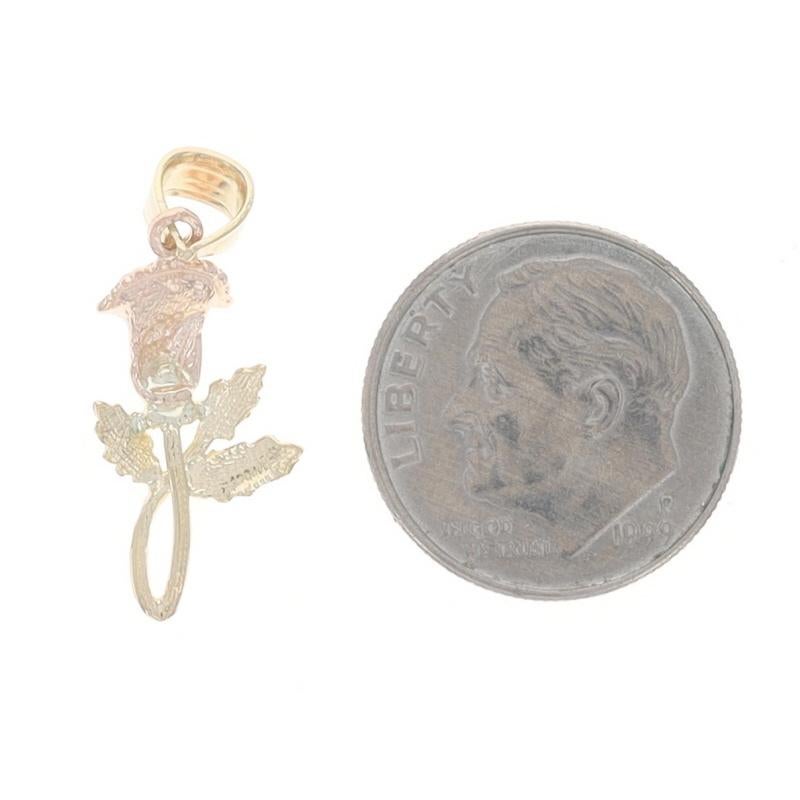 De las mujeres Yellow Gold Flower Blossom Pendant - 14k en venta