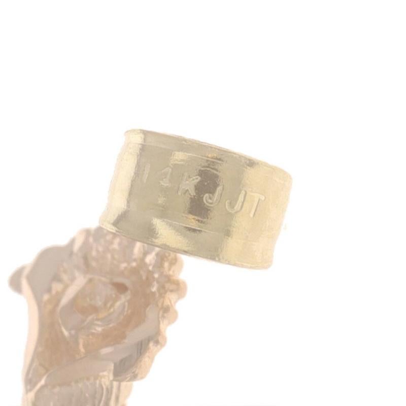 Yellow Gold Flower Blossom Pendant - 14k en venta 1