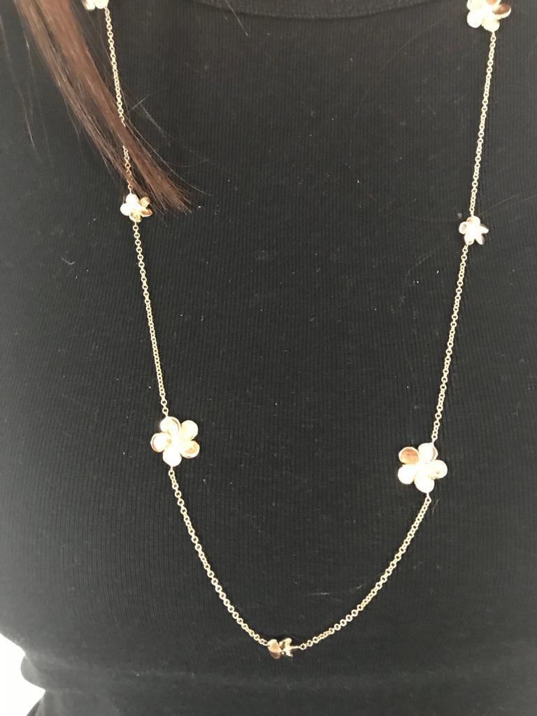 Yellow Gold Flower Necklace For Sale (Free Shipping) at 1stDibs flower necklace gold