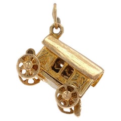 Breloque Wagon Fortune Teller's Wagon en or jaune 9 carats