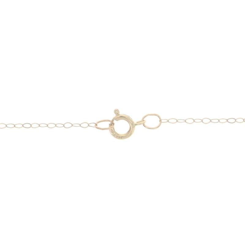 Yellow Gold Four-Leaf Clover Pendant Necklace 17