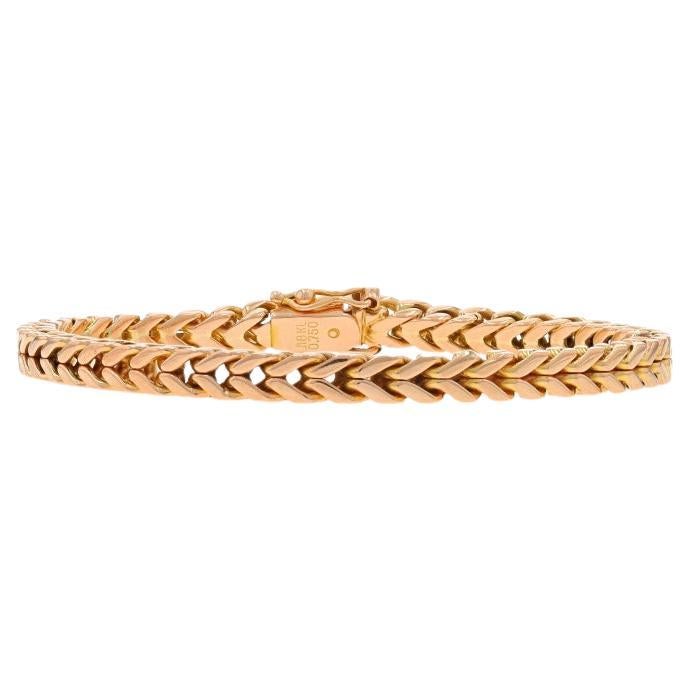 Yellow Gold Franco Chain Bracelet 7 1/2" - 18k