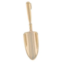 Used Yellow Gold Gardening Trowel Charm - 14k Landscaping Potting Hand Tool