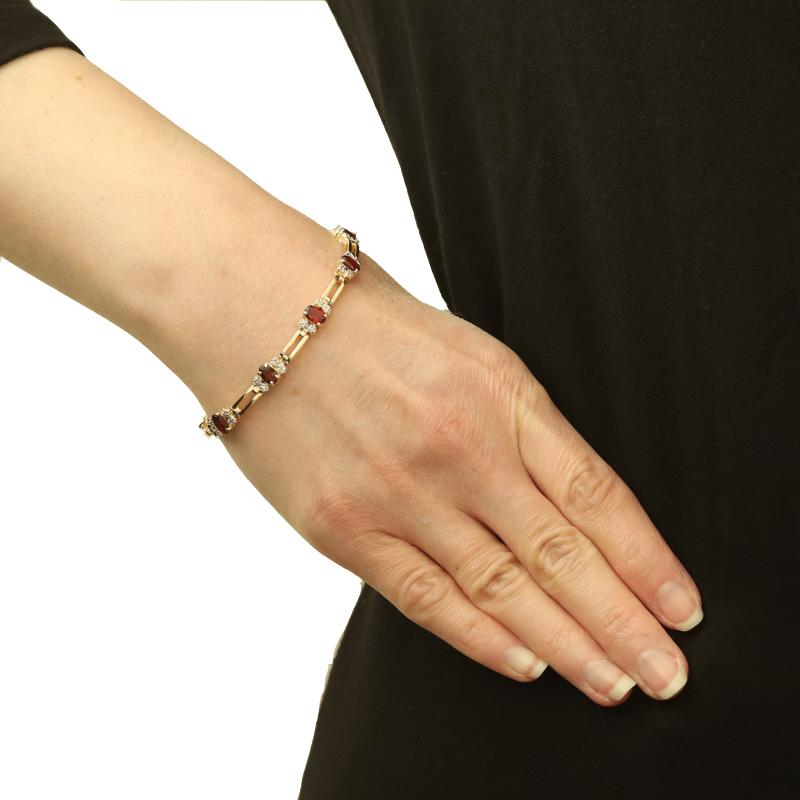 Taille ovale Bracelet à maillons ovale 7