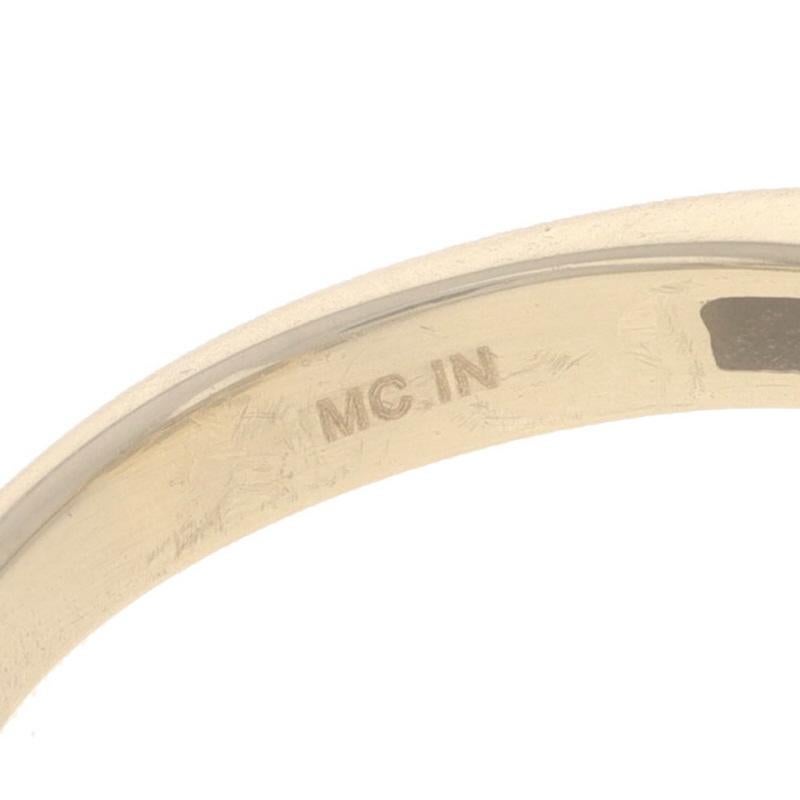 Anello in oro giallo con granato e diamanti 10k a scacchiera taglio smeraldo 4,80ctw con tripla aureola in vendita 2