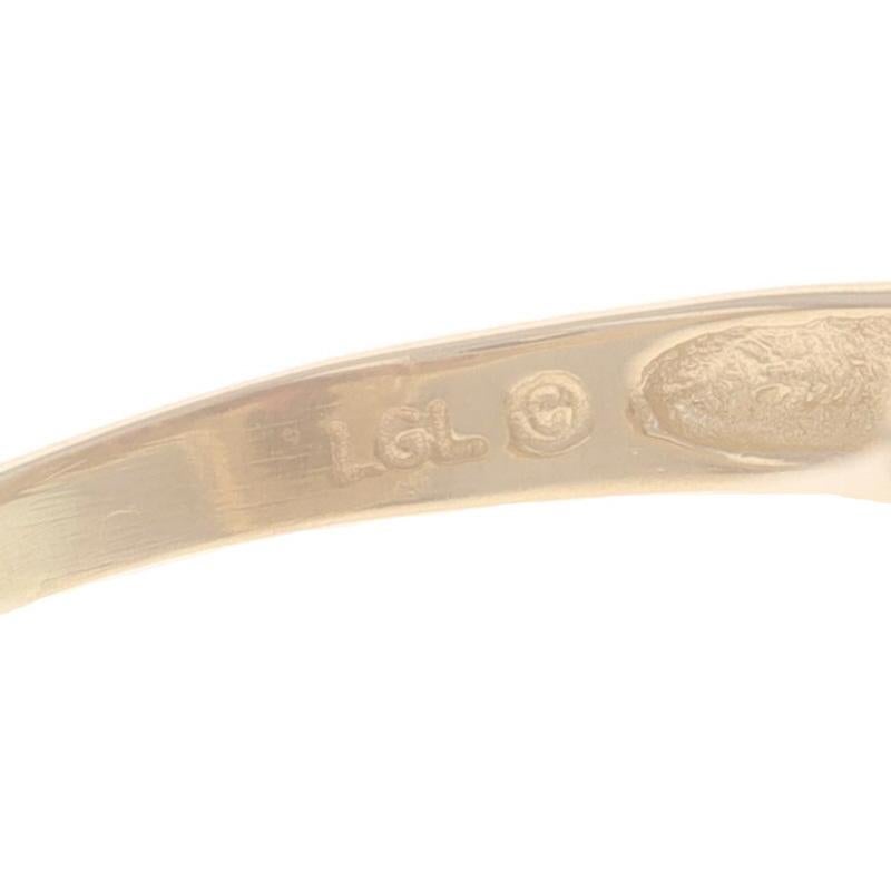 Bague en or jaune grenat diamant - 14k Oval 2.94ctw en vente 2