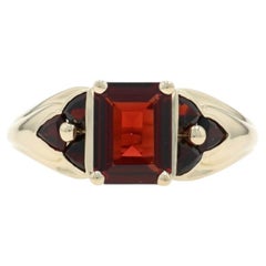 Yellow Gold Garnet Garnet Ring - 14k Emerald 2.17ctw