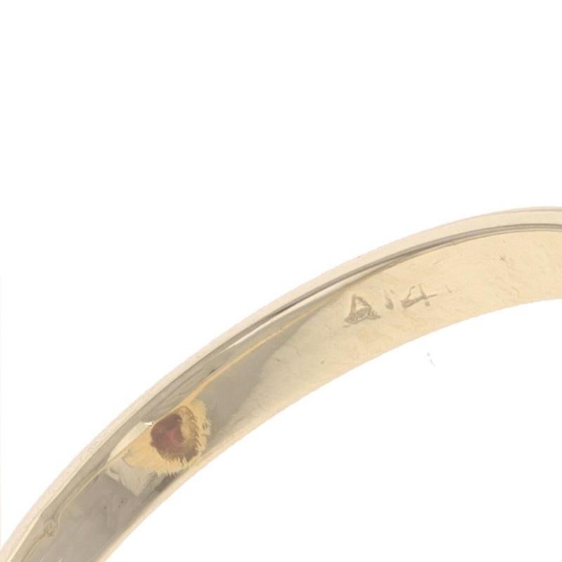 Gelbgold Granat Solitär Ring - 14k Marquise .60ct im Angebot 2