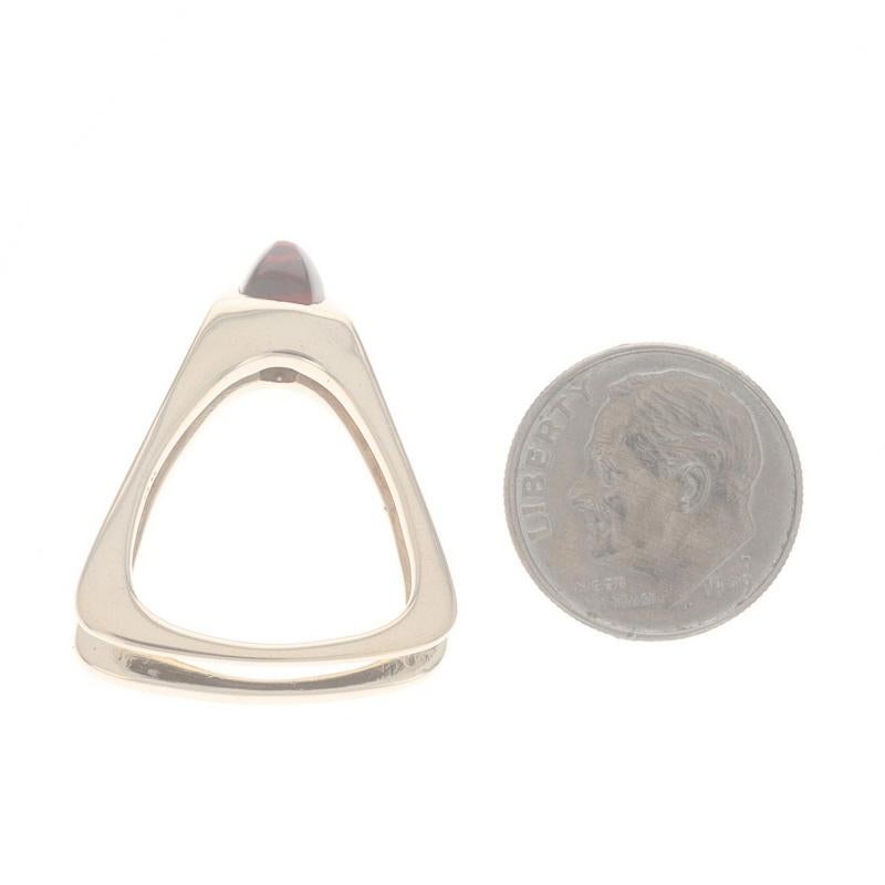 Bague solitaire carrée cabochon géométrique en or jaune 14 carats en vente 1
