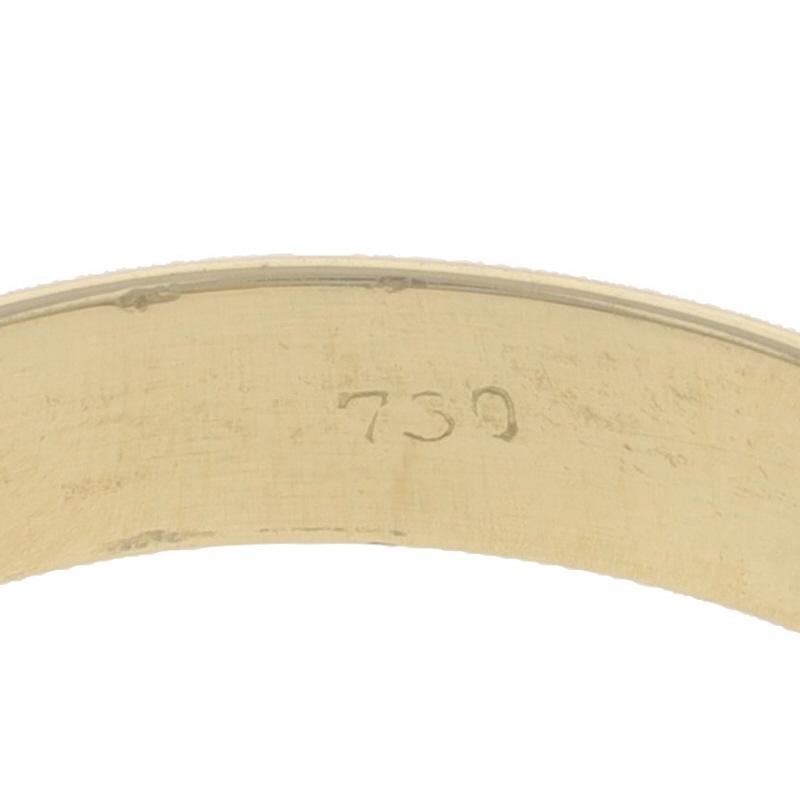 Gelbgold Granat Turmalin Citrin Fünf-Stein-Ring - 18k Quadratischer .82ctw Ring 2
