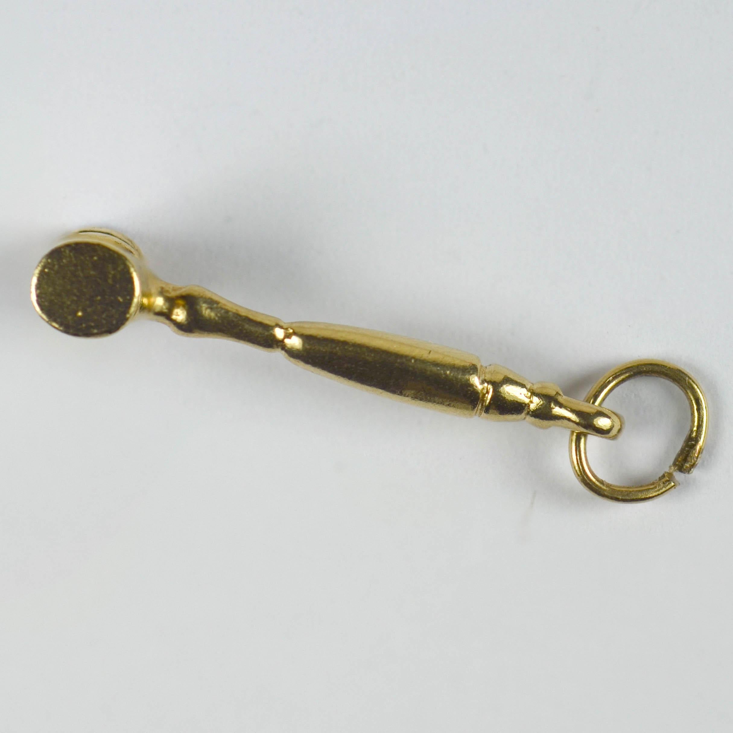 gold hammer charm