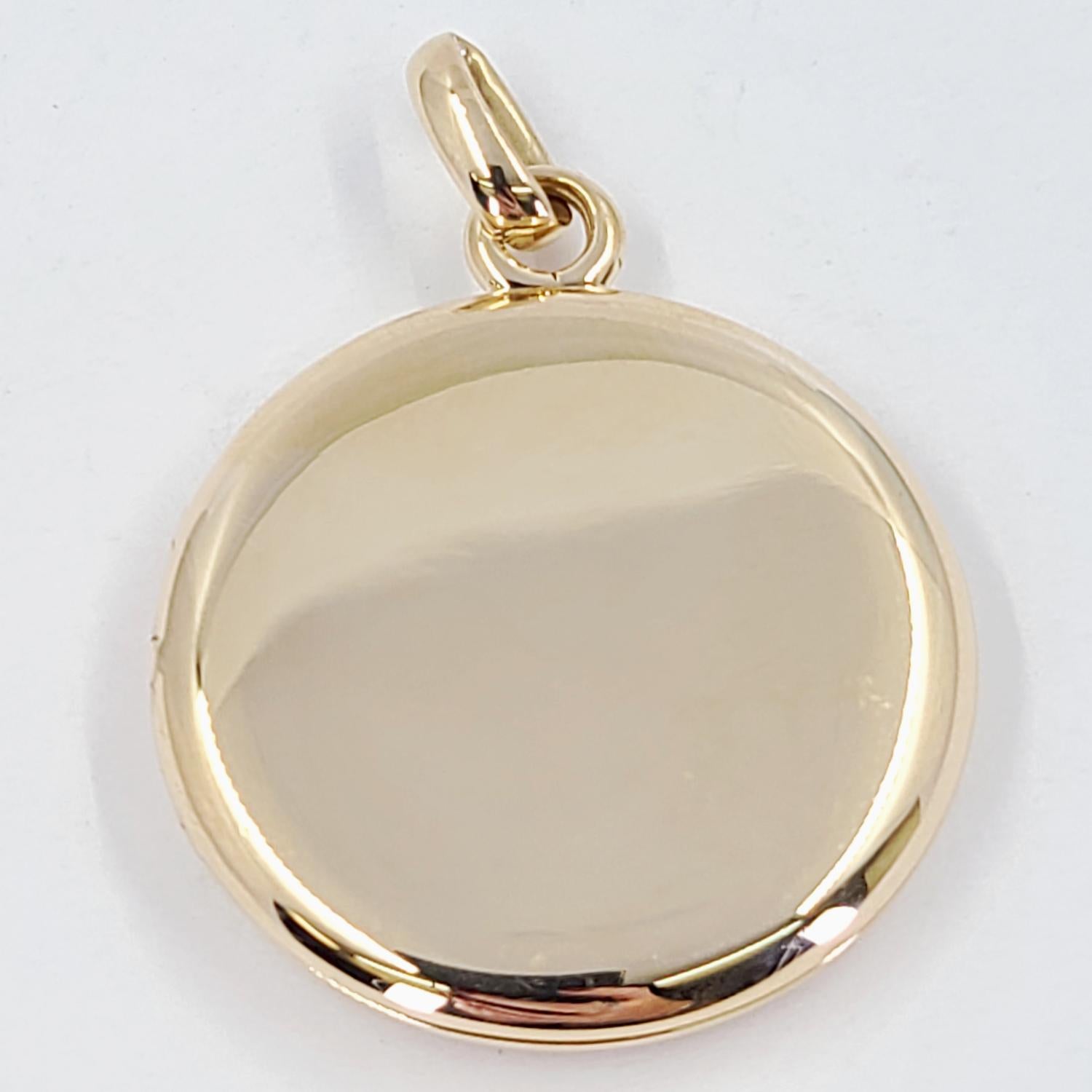 Yellow Gold Gemstone Locket In Good Condition In Coral Gables, FL