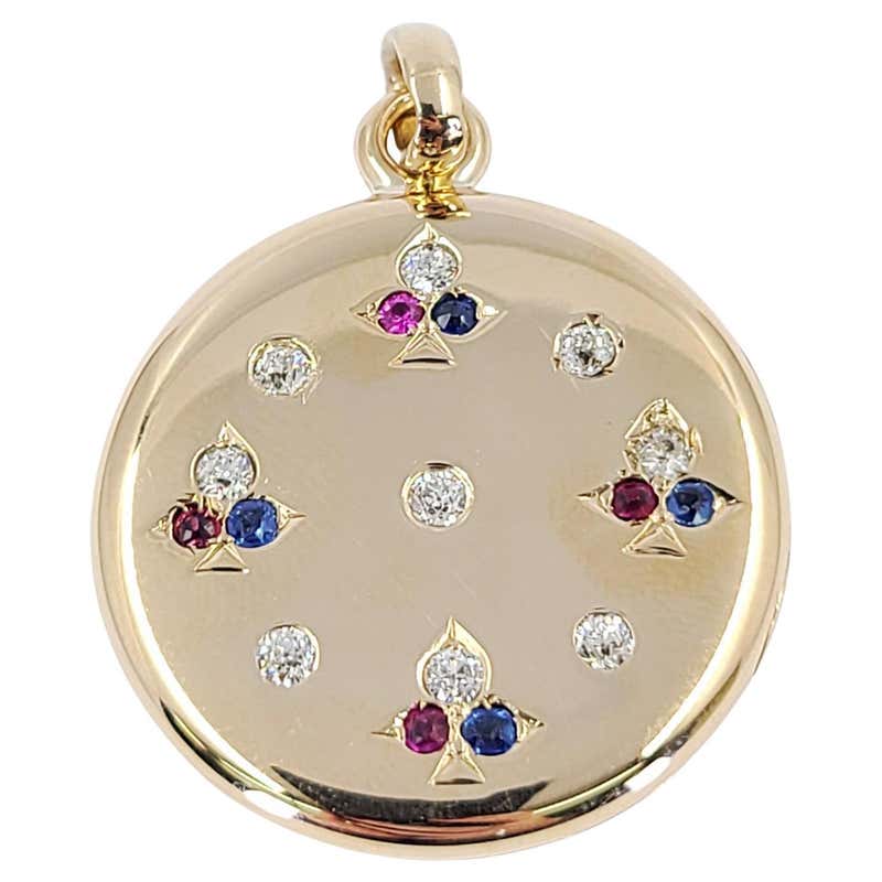 Gold stone locket Clearance