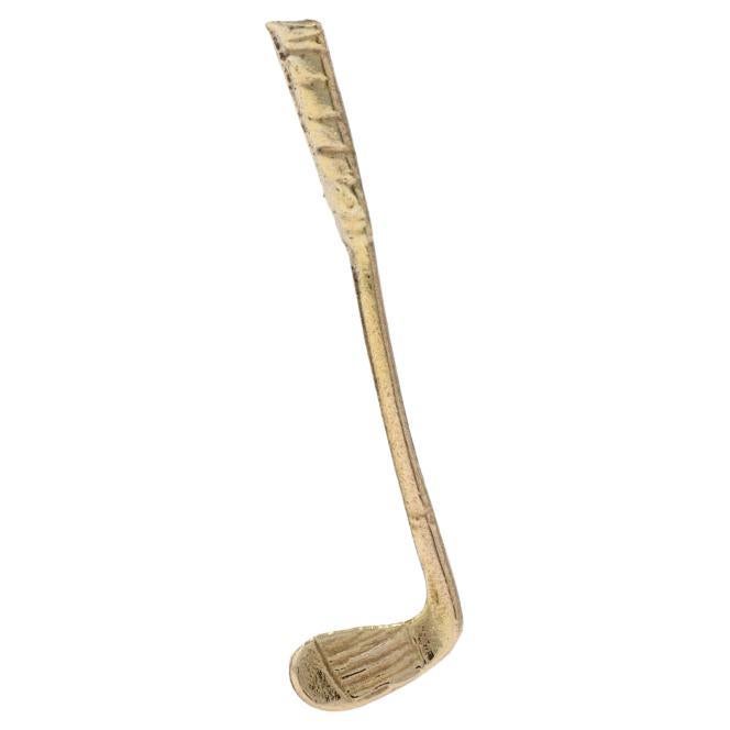 Épingle de revers pour homme en or jaune avec club de golf - 14k Sports