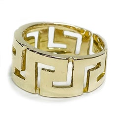 Yellow Gold Greek Key Eternity Ring