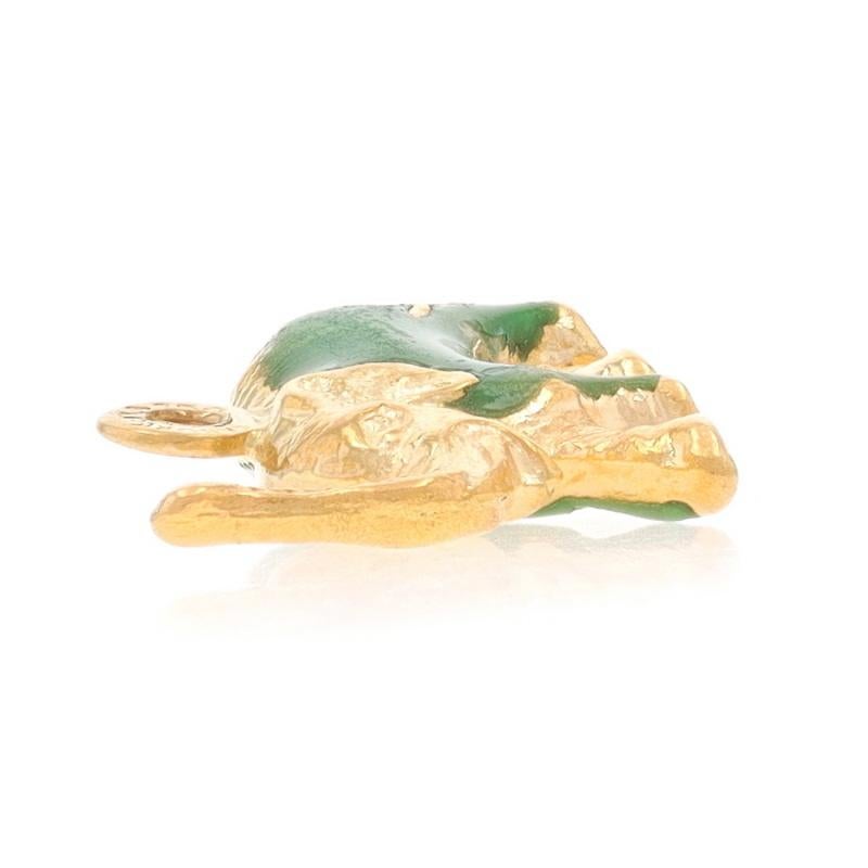 Charm Elefante Greene & Greene in oro giallo 18k Pachiderma In condizioni ottime in vendita a Greensboro, NC