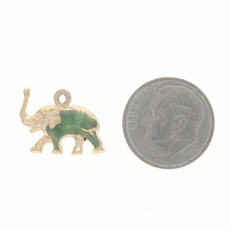 Donna Charm Elefante Greene & Greene in oro giallo 18k Pachiderma in vendita