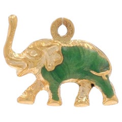 Charm Elefante Greene & Greene in oro giallo 18k Pachiderma