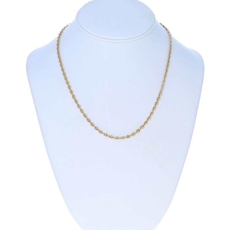 Yellow Gold Gucci Link Chain Necklace 18 1/4