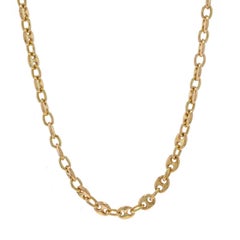 Yellow Gold Gucci Link Chain Necklace 18 1/4" - 14k Italy