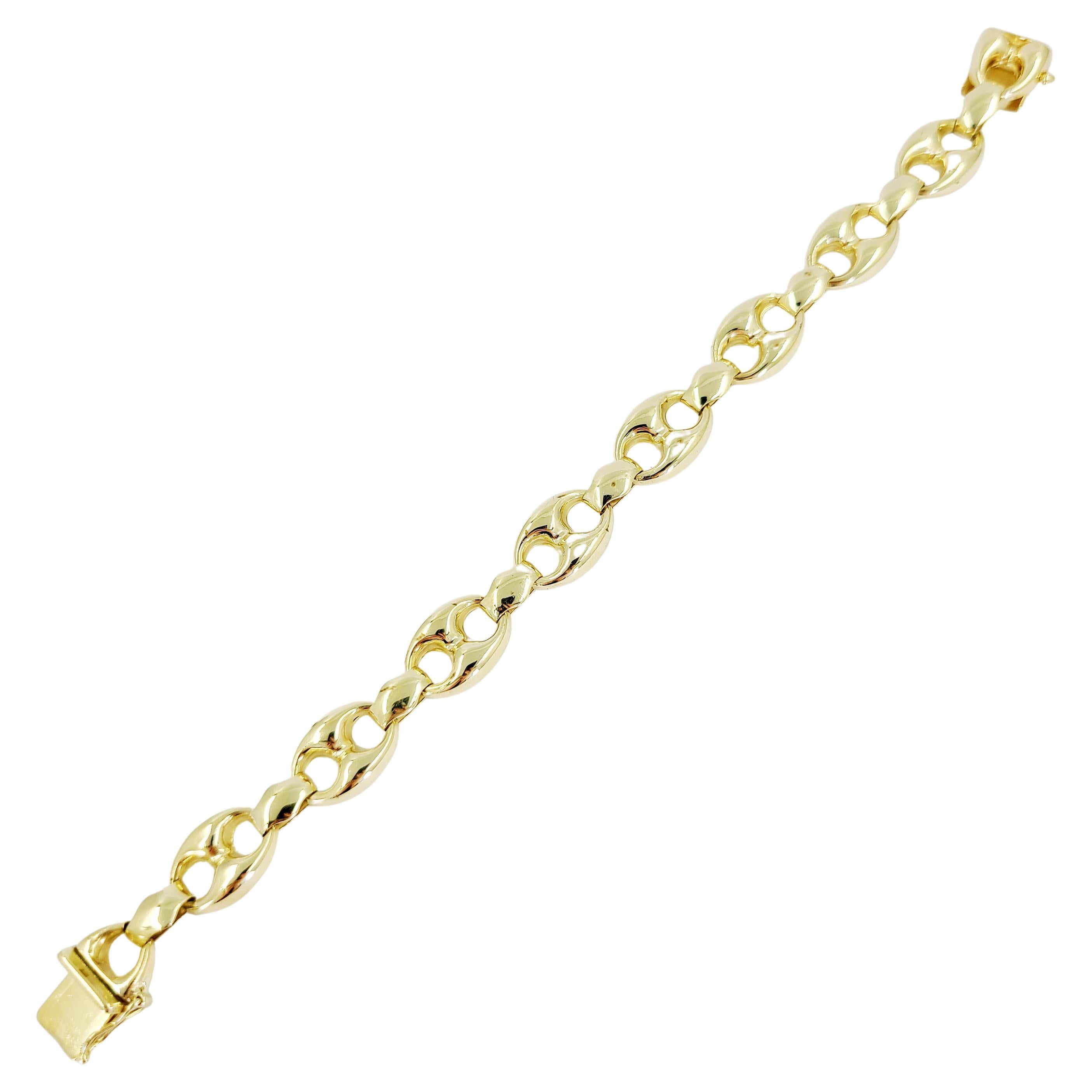 Yellow Gold Gucci Style Link Bracelet