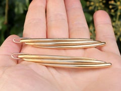 Cartier Vintage 18k Yellow Gold Hair Clips