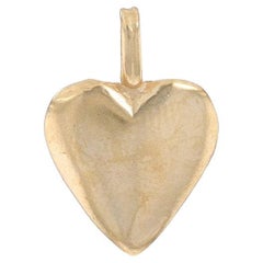 Gelbgold Herzanhänger - 14k Love Gift Mattes Gelbgold