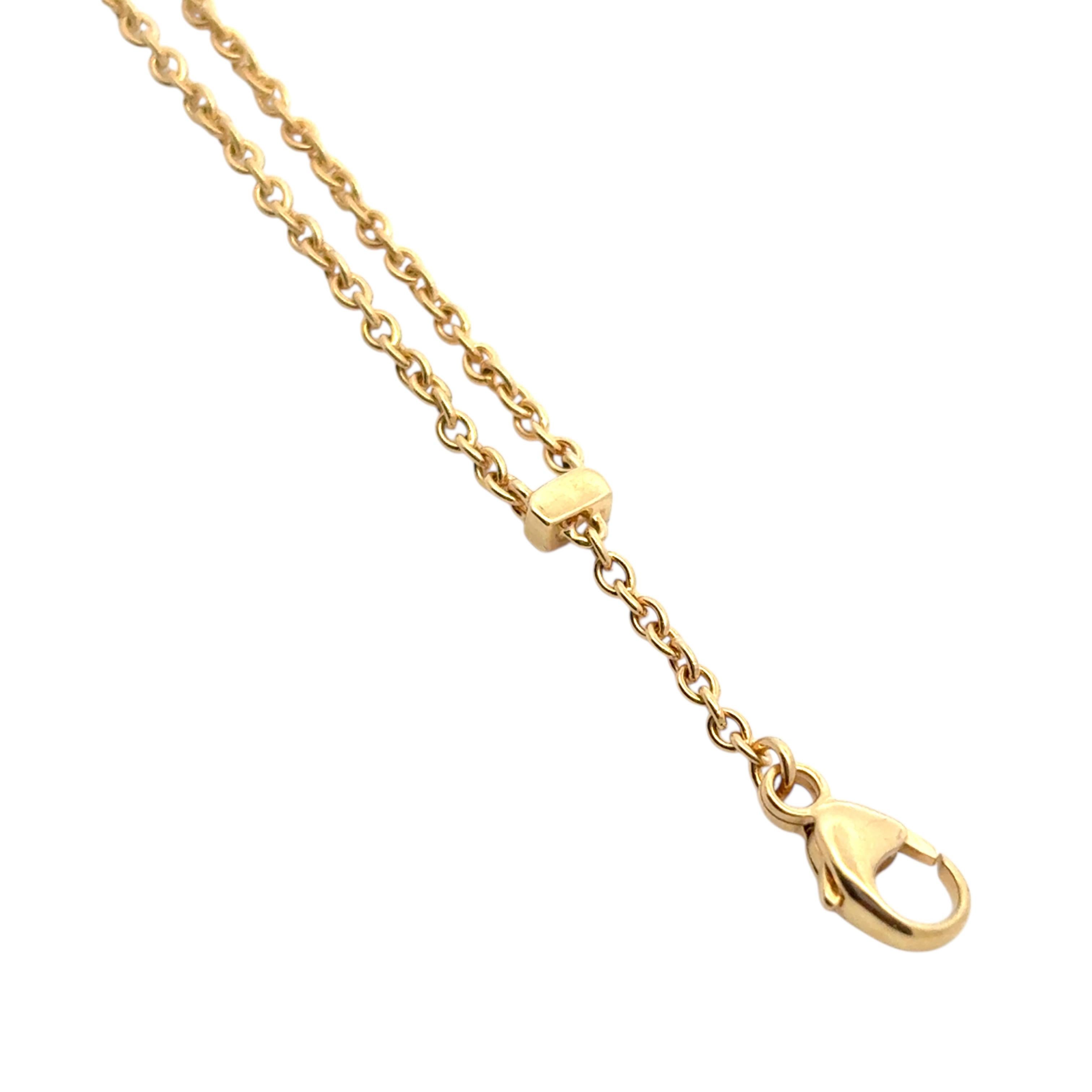 Bracciale in oro giallo a forma di cuore con citrino naturale rotondo e brillante In condizioni ottime in vendita a Boca Raton, FL