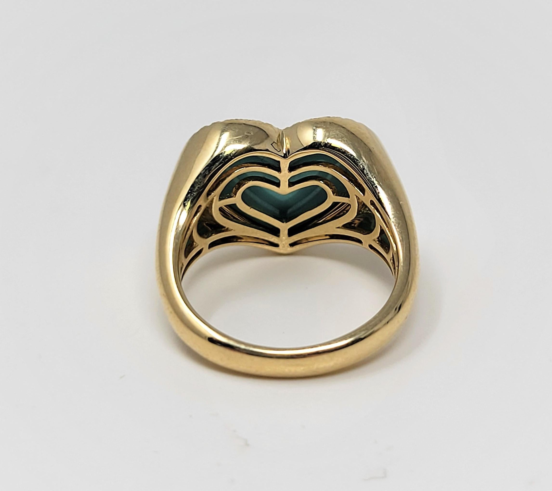 heart shaped turquoise ring