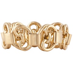 18K Gold Heavy Link Bracelet