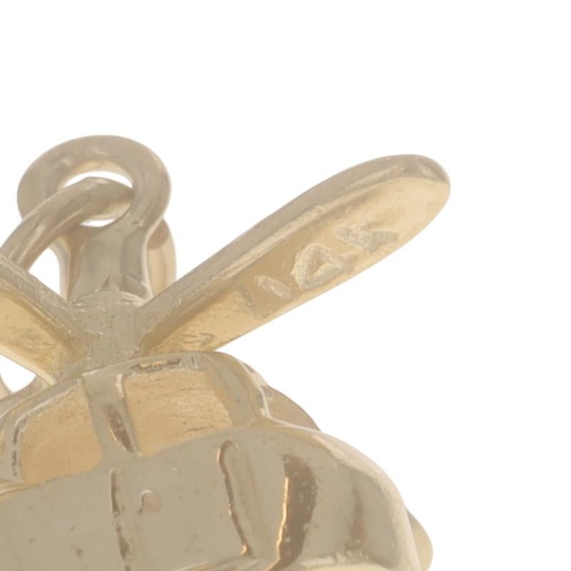 Yellow Gold Helicopter Charm 14k Aerial Transportation Moves 1