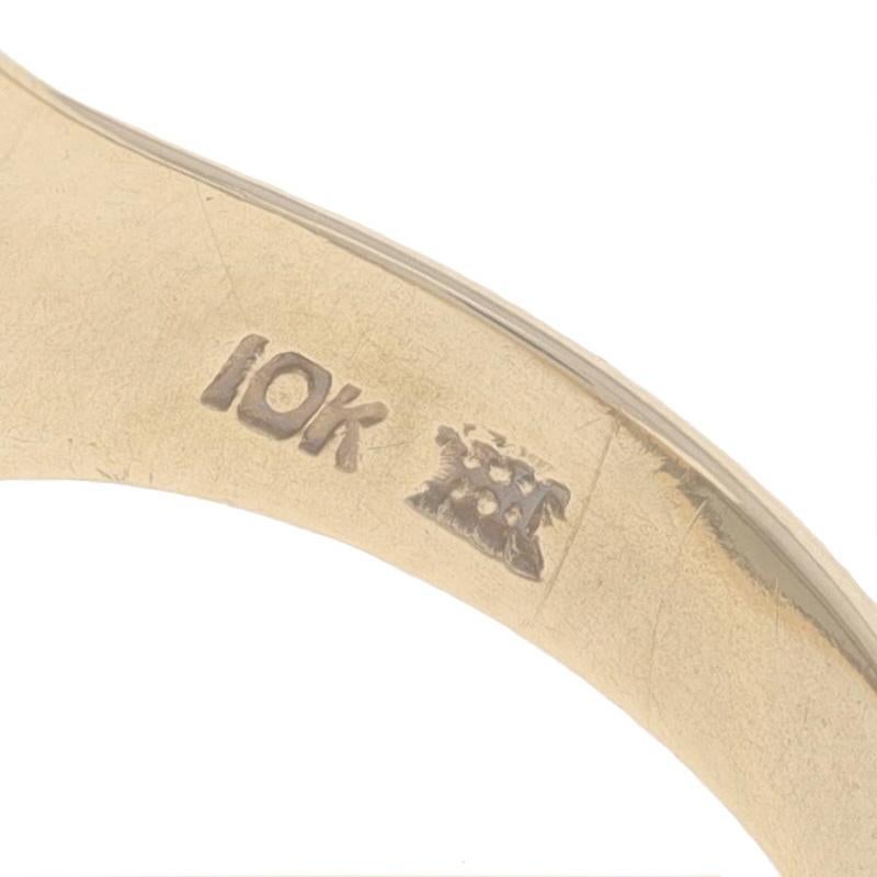 Yellow Gold Hematite Ancient Warrior Men's Ring - 10k Intaglio For Sale 2