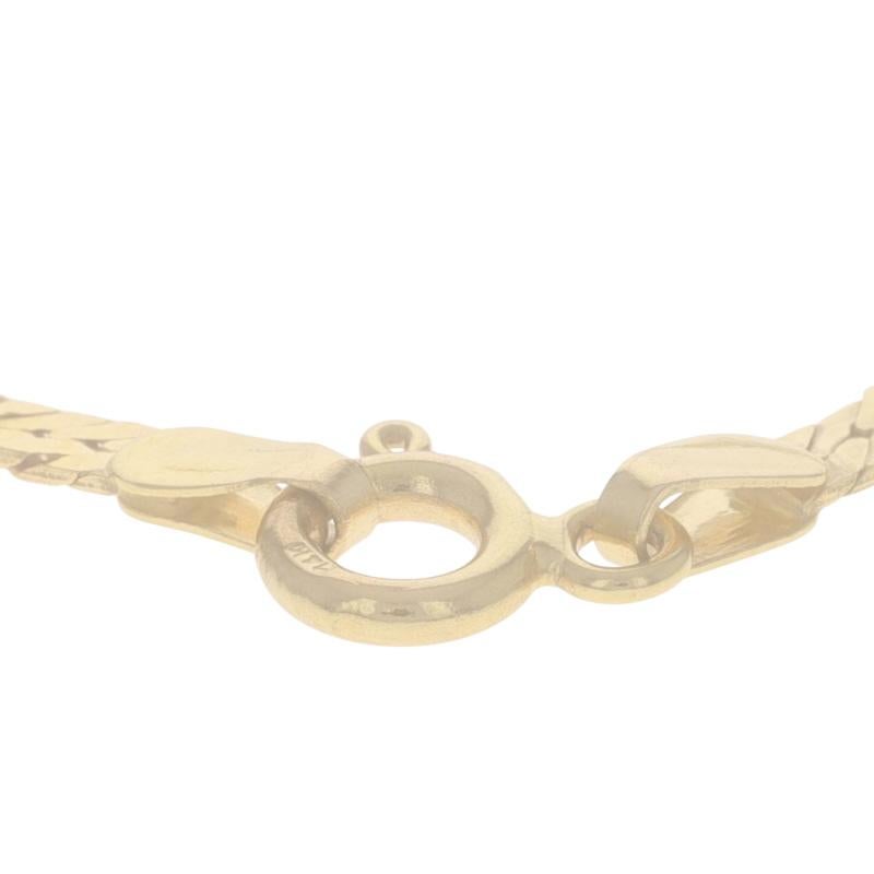 Bracelet en or jaune à chevrons 7