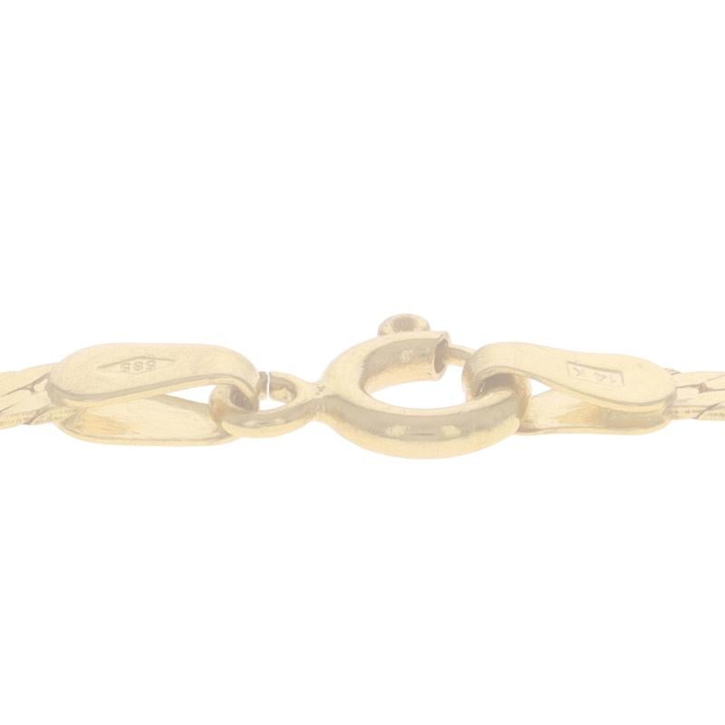 Bracelet en or jaune à chevrons 7