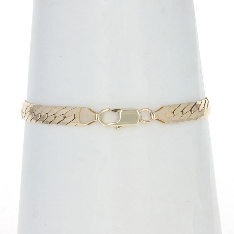 14k gold mens bracelet italy