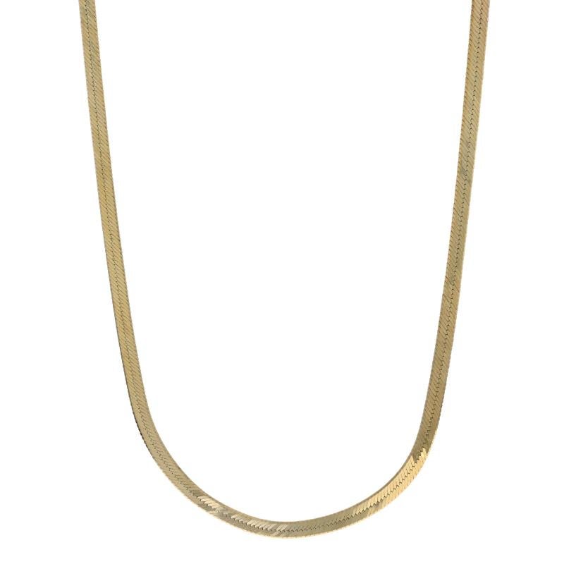 Gelbgold Herringbone Kette Halskette 20" 14k im Angebot