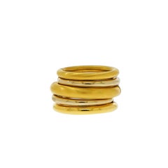 Yellow Gold Hinged Folding Pomellato Ring