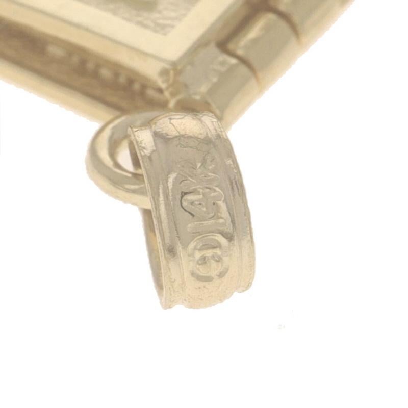 Ciondolo con Bibbia in oro giallo - 14k Il Padre Nostro si apre in vendita 4