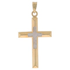 Colgante de Oro Amarillo Santa Cruz - Fe 14k