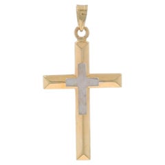 Gelbgold Heilig-Kreuz-Anhänger - 14k Glaube