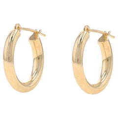Gelbgold-Ohrringe - 14k Israel durchbohrt