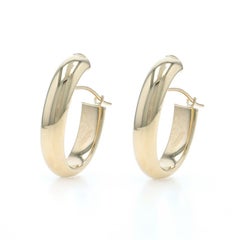 Gelbgold-Ohrringe 14k durchbohrt