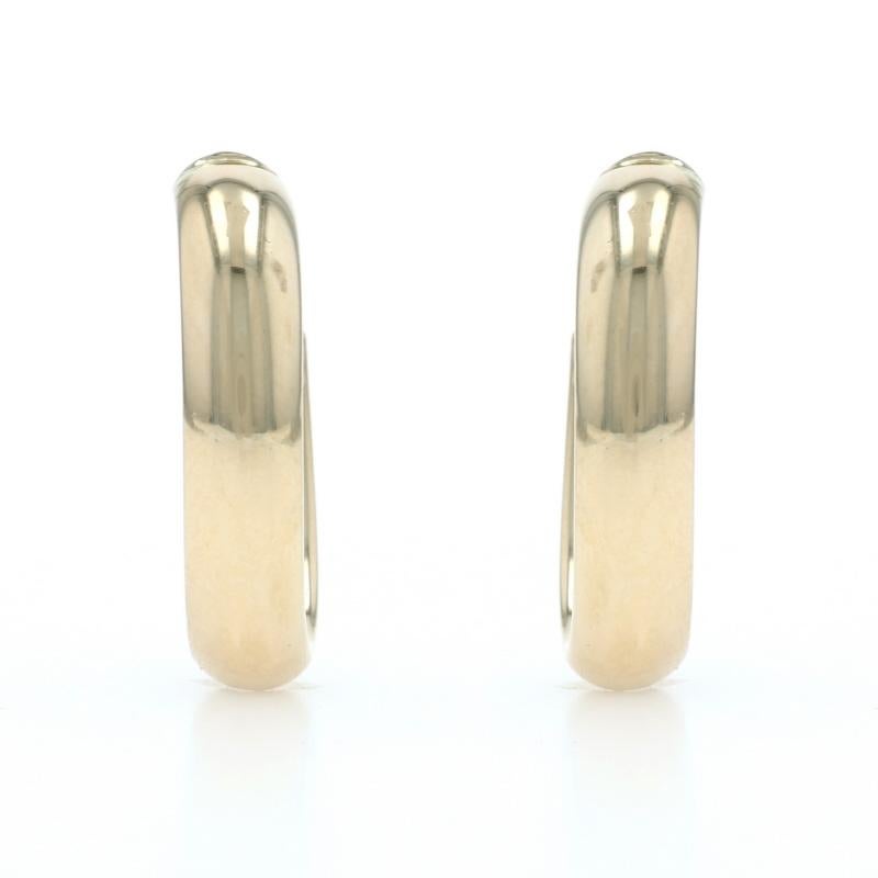 Boucles d'oreilles en or jaune 14k percées Excellent état - En vente à Greensboro, NC