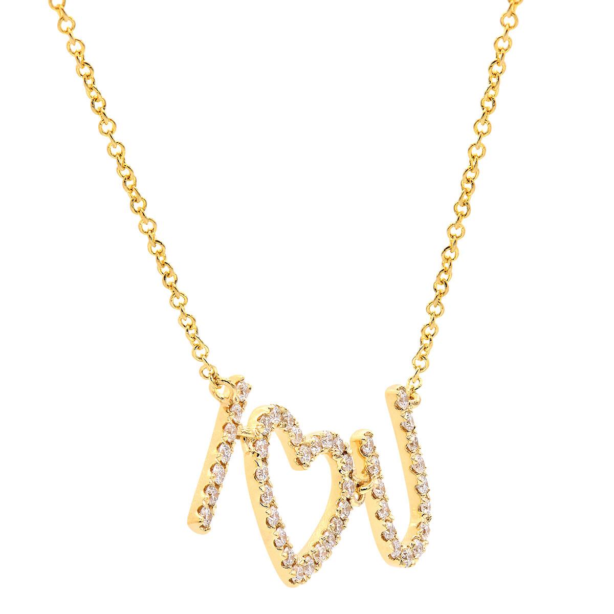 With this exquisite yellow gold necklace, style and glamour are in the spotlight. This 14-karat necklace is made from 1.3 grams of gold. This necklace is adorned with SI-SI2, GH color diamonds, made out of 44 diamonds totaling 0.34 carats. This