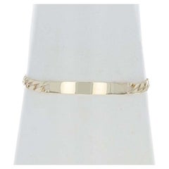 Pulsera de oro amarillo con barra de identificación 7" - 10k ID grabable
