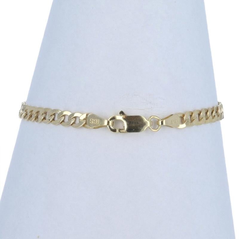 da uomo o donna Bracciale identificativo in oro giallo 5 3/4