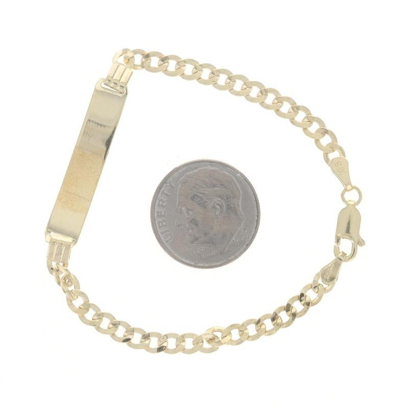 Bracciale identificativo in oro giallo 5 3/4