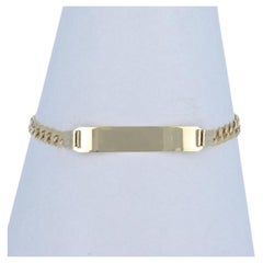 Yellow Gold Identification Bracelet 6" - 10k ID Engravable