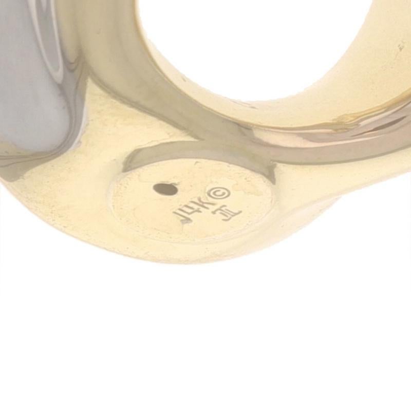 Yellow Gold Infinity Loop Omega Slide Pendant - 14k For Sale 1